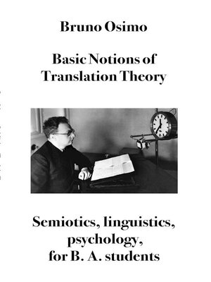 cover image of Basic notions of Translation Theory